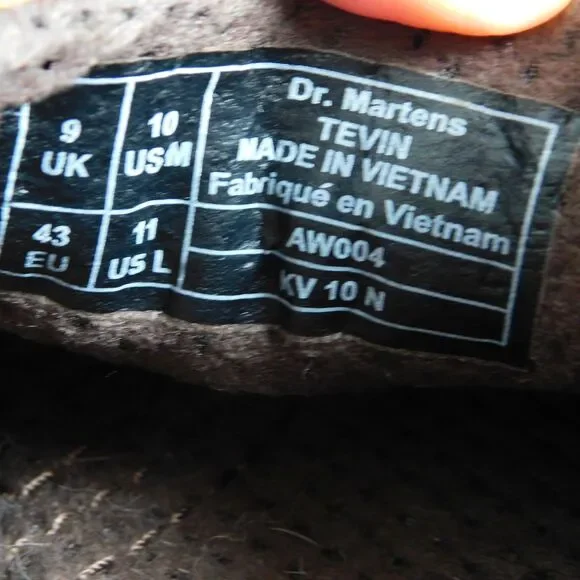 Doc Dr. Martens Tevin Brown Leather Slip-On Loafers Shoes Men's 10 US AW004 EUC - Picture 11 of 15